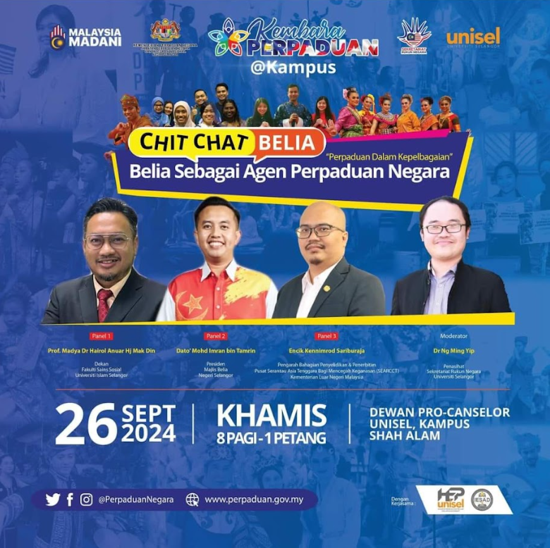 CHIT CHAT BELIA: BELIA SEBAGAI AGEN PERPADUAN NEGARA